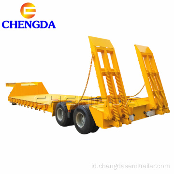 Kualitas tinggi 4 as lowbed semi trailer